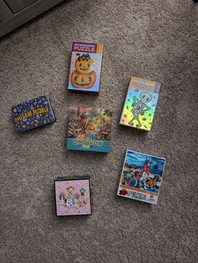 Assorted Kids Jigsaw Puzzles - Colorful Designs